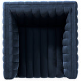 Augustine Swivel Chair, Sapphire Navy by Four Hands