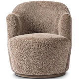 Aurora Swivel Chair, Taupe by Four Hands-Furniture - Chair-High Fashion Home