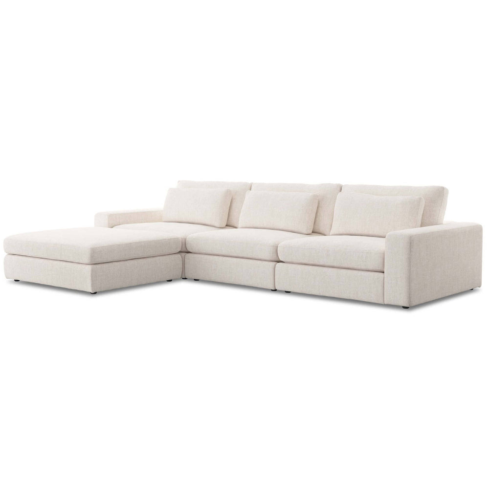 Bloor 3 Piece Sectional w/Ottoman, Essence Natural by Four Hands-Furniture - Sofas-High Fashion Home