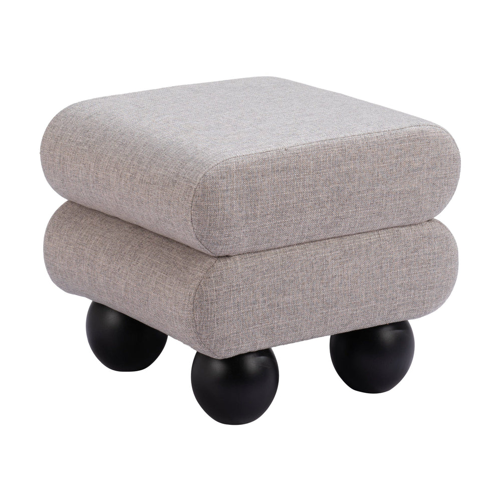 Davao Ottoman, Gray-Furniture-High Fashion Home