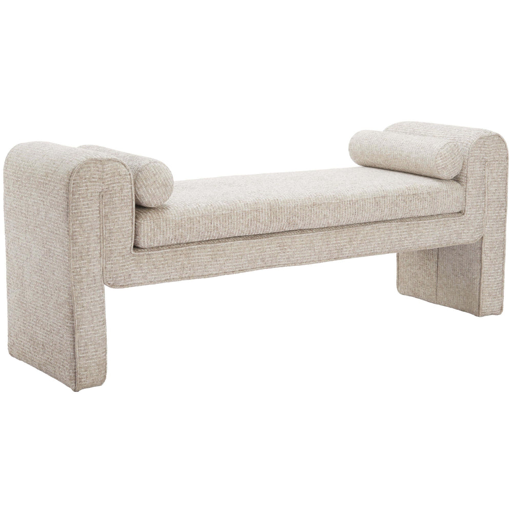 Astar Bench, Beige-Furniture - Benches-High Fashion Home