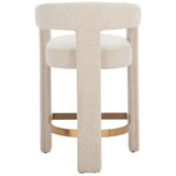 Saiko Counter Stool, Beige-Furniture - Dining-High Fashion Home