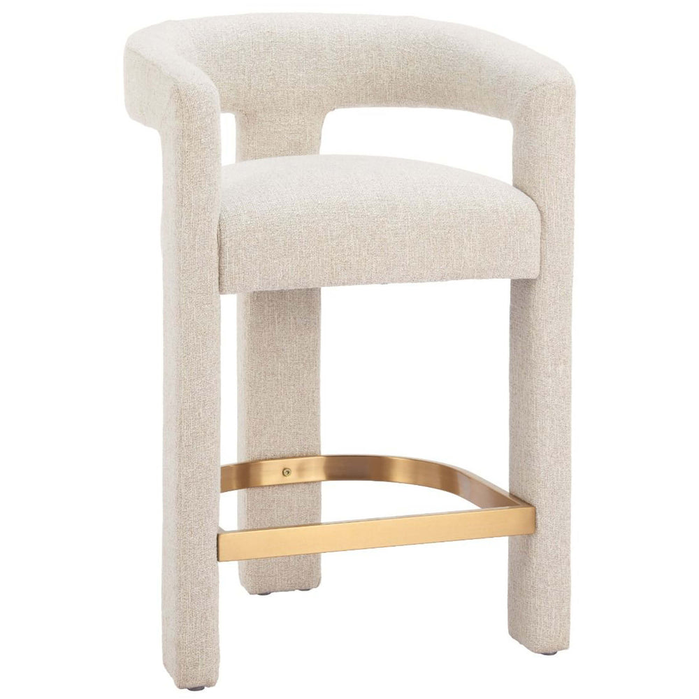 Saiko Counter Stool, Beige-Furniture - Dining-High Fashion Home