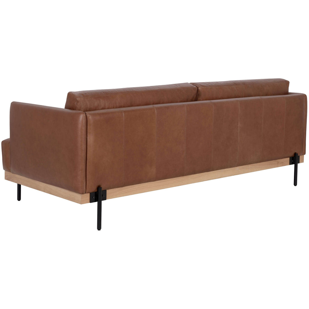 tobacco leather couch Saul Leather Sofa, Shalimar Tobacco – High Fashion Home