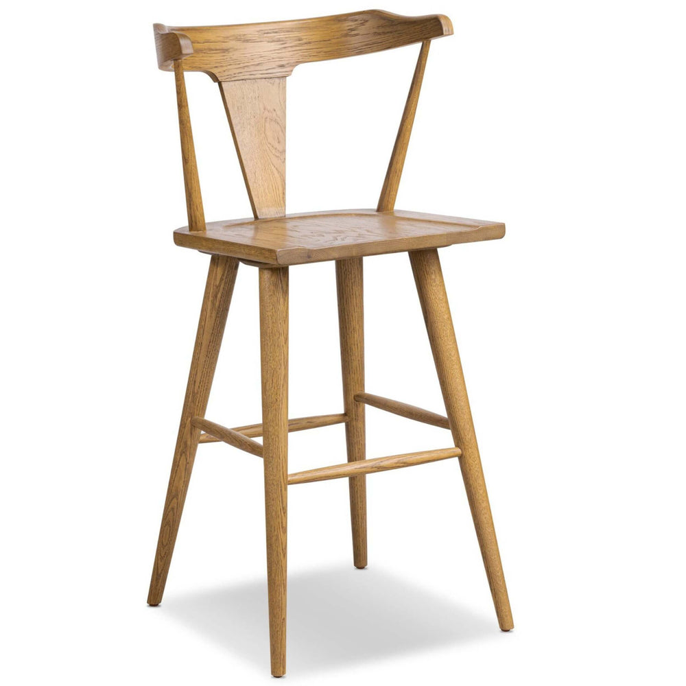 Ripley Bar & Counter Stool, Sandy Oak by Four Hands-Furniture - Dining-High Fashion Home