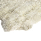 Lalo Lambskin Rug, Cream by Four Hands