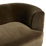 Deandra Tete A Tete Chaise, Surrey Olive-Furniture - Sofas-High Fashion Home