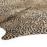 Leopard Printed Hide Rug, Brown & Black by Four Hands-Rugs1-High Fashion Home