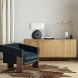 Leopard Printed Hide Rug, Brown & Black by Four Hands-Rugs1-High Fashion Home