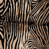 Zebra Printed Hide Rug, Natural-Rugs1-High Fashion Home
