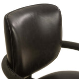 Madeira Leather Dining Armchair, Sonoma Black by Four Hands-Furniture - Dining-High Fashion Home