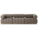 Roma 3 Piece Outdoor Sofa, Alessi Fawn by Four Hands-Furniture - Sofas-High Fashion Home