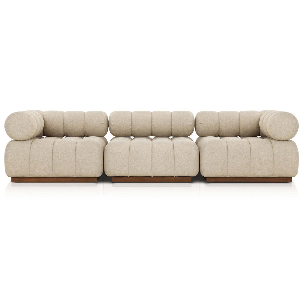 Roma 3 Piece Outdoor Sofa, Hayes Cream by Four Hands-Furniture - Sofas-High Fashion Home
