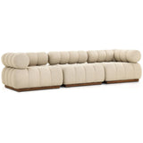 Roma 3 Piece Outdoor Sofa, Hayes Cream by Four Hands-Furniture - Sofas-High Fashion Home