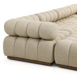 Roma 4 Piece Outdoor Sectional, Hayes Cream by Four Hands-Furniture - Sofas-High Fashion Home