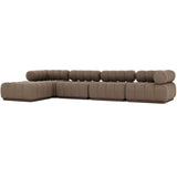 Roma 4 Piece Outdoor Sectional, Ellor Brown by Four Hands-Furniture - Sofas-High Fashion Home