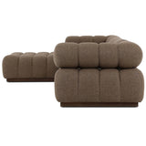 Roma 4 Piece Outdoor Sectional, Ellor Brown by Four Hands-Furniture - Sofas-High Fashion Home