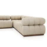Roma 5 Piece Outdoor Sectional, Hayes Cream by Four Hands-Furniture - Sofas-High Fashion Home