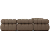 Roma 5 Piece Outdoor Sectional, Ellor Brown by Four Hands-Furniture - Sofas-High Fashion Home