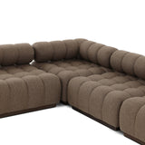 Roma 5 Piece Outdoor Sectional, Ellor Brown by Four Hands-Furniture - Sofas-High Fashion Home