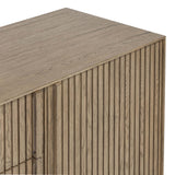 Leo Media Console, Rustic Grey by Four Hands-Furniture - Storage-High Fashion Home