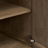 Leo Media Console, Rustic Grey by Four Hands-Furniture - Storage-High Fashion Home