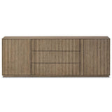 Leo Media Console, Rustic Grey by Four Hands-Furniture - Storage-High Fashion Home