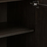 Leo Media Console, Smoked Black by Four Hands-Furniture - Storage-High Fashion Home