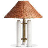 Medici Table Lamp, Brown Rattan by Four Hands-Lighting-High Fashion Home
