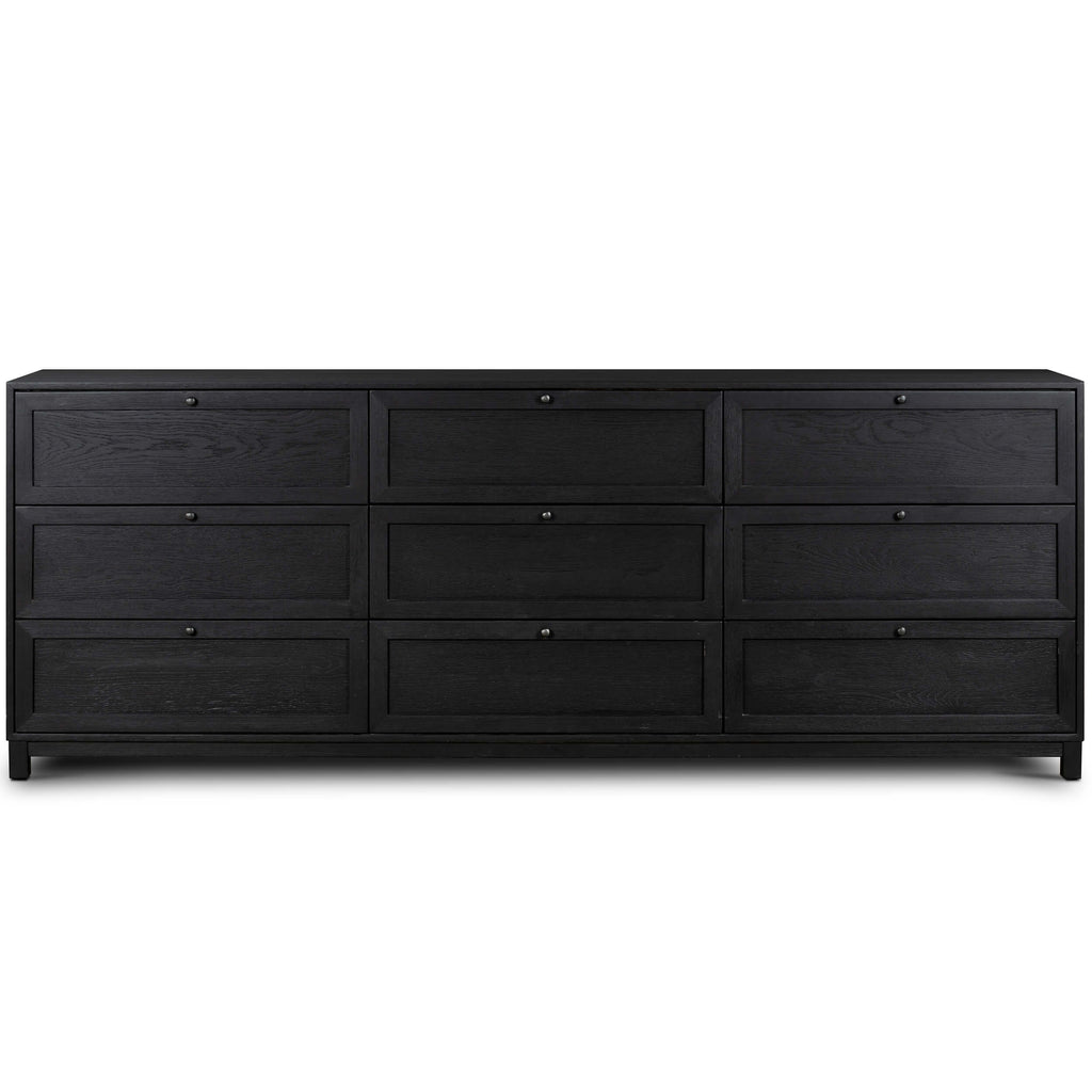 Millie 9 Drawer Dresser, Matte Black by Four Hands – High Fashion Home