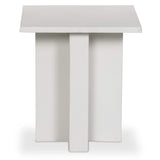 Terrell Outdoor End Table, Matte White by Four Hands-Furniture - Accent Tables-High Fashion Home