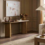 Paden Large Console, Worn Oak-Furniture - Accent Tables-High Fashion Home