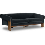 Cairo Sofa, Modern Velvet Smoke-Furniture - Sofas-High Fashion Home