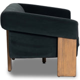 Cairo Sofa, Modern Velvet Smoke-Furniture - Sofas-High Fashion Home