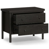 Roark Nightstand, Ebony by Four Hands-Furniture - Bedroom-High Fashion Home