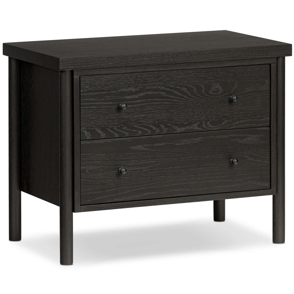 Roark Nightstand, Ebony by Four Hands-Furniture - Bedroom-High Fashion Home