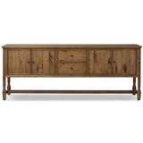 Bari Sideboard, Weathered Oak by Amber Lewis x Four Hands-Furniture - Storage-High Fashion Home