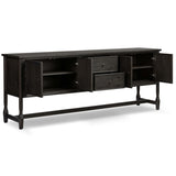 Bari Sideboard, Smoked Black by Amber Lewis x Four Hands-Furniture - Storage-High Fashion Home