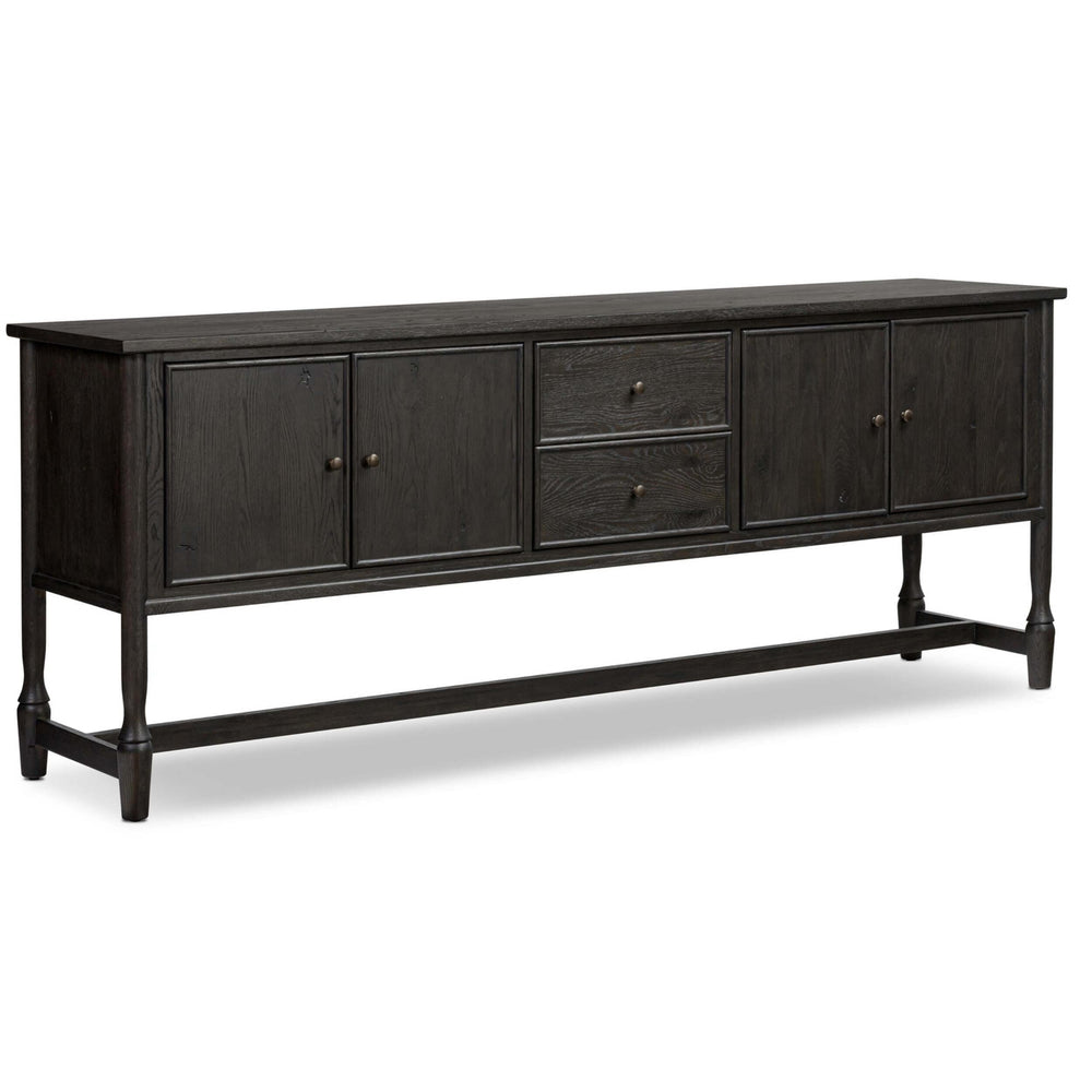 Bari Sideboard, Smoked Black by Amber Lewis x Four Hands-Furniture - Storage-High Fashion Home