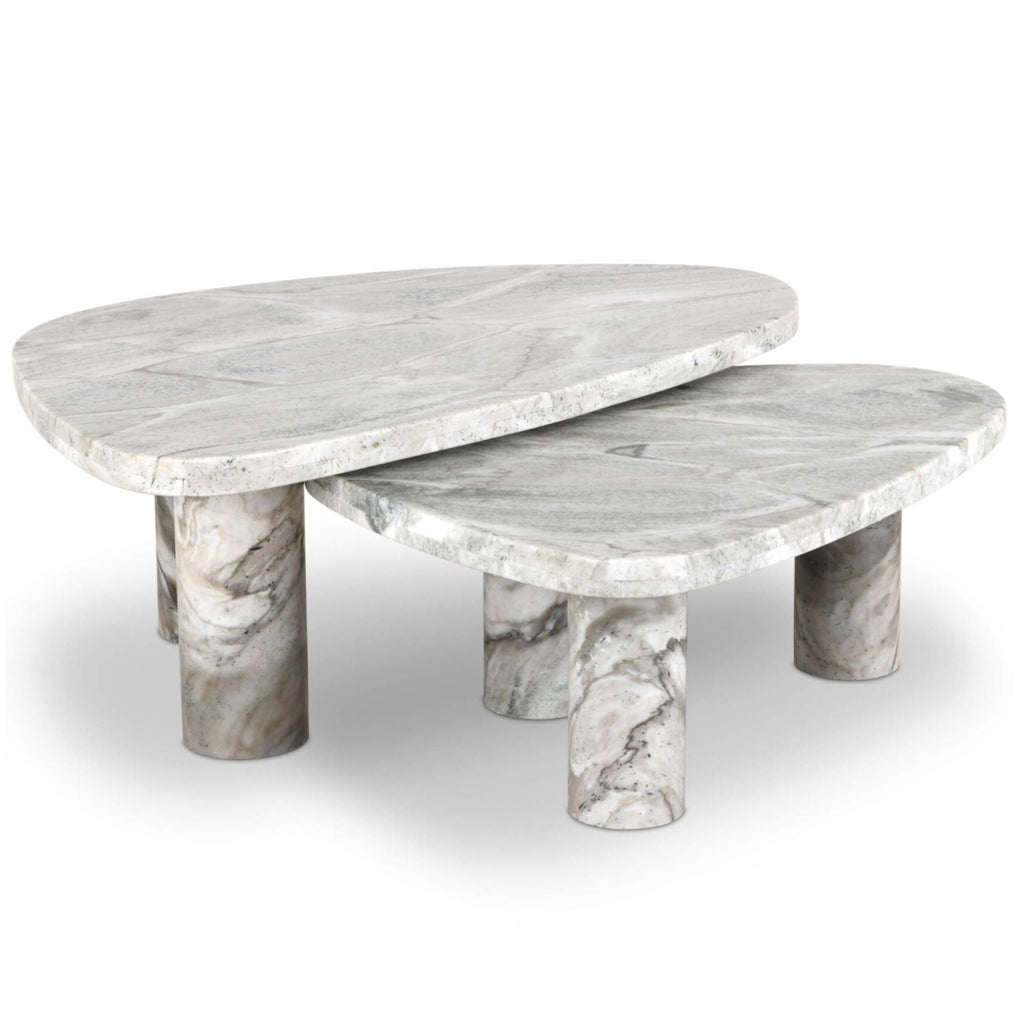Zion Nesting Coffee Table, Sage Onyx by Four Hands – High Fashion Home