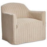 Lowell Slipcover Swivel Chair, Lavon Flint by Amber Lewis x Four Hands-Furniture - Chair-High Fashion Home