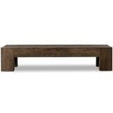 Abaso Rectangular Coffee Table, Rustic Ebony-Furniture - Accent Tables-High Fashion Home