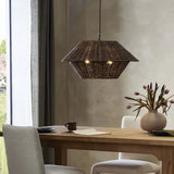 Mccarthy Pendant, Brown Rattan by Four Hands-Lighting-High Fashion Home
