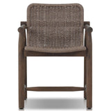 Dume Outdoor Dining Armchair, Dark Textured by Amber Lewis x Four Hands-Furniture - Outdoor-High Fashion Home