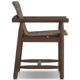 Dume Outdoor Dining Armchair, Dark Textured by Amber Lewis x Four Hands-Furniture - Outdoor-High Fashion Home