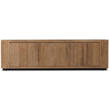 Abaso Media Console, Rustic Wormwood-Furniture - Storage-High Fashion Home