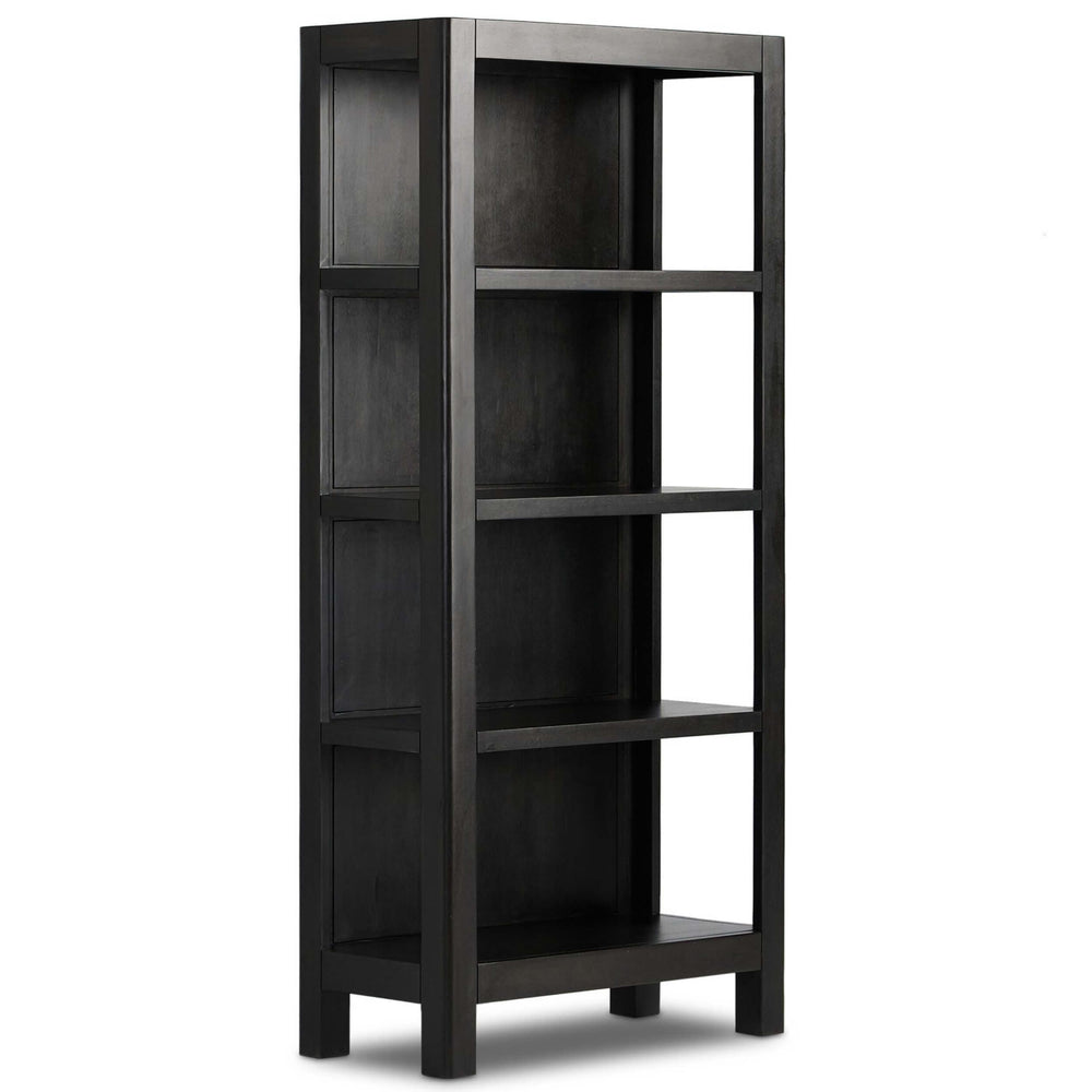 Wimberley Bookcase, Worn Black by Four Hands-Furniture - Storage-High Fashion Home