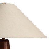 Romani Table Lamp, Cream Slub Linen by Four Hands-Lighting-High Fashion Home