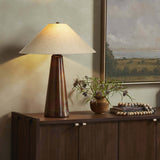 Romani Table Lamp, Cream Slub Linen by Four Hands-Lighting-High Fashion Home