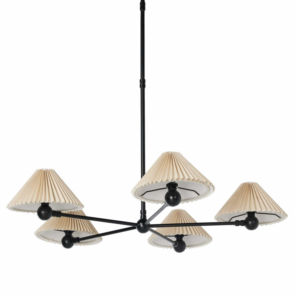 Clyde Chandelier, Jet Black by Four Hands-Lighting-High Fashion Home